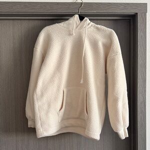 Madewell Cozy Cream Sherpa Hoodie